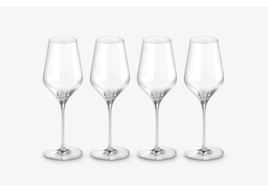Set of 4 White Wine Glasses
