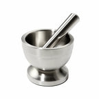 Stainless Steel Metal Spice Mortar With Pestle