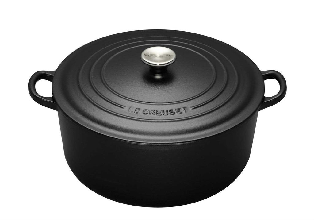 Le Creuset Cast Iron Pot Dupe 7-Piece Black