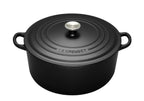 Le Creuset Cast Iron Pot Dupe 7-Piece Black