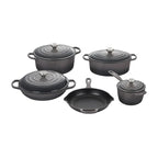 Le Creuset Cast Iron Pot Dupe 7-Piece Flint Grey