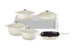 Le Creuset Cast Iron Dupe Pot 7-Piece Cream