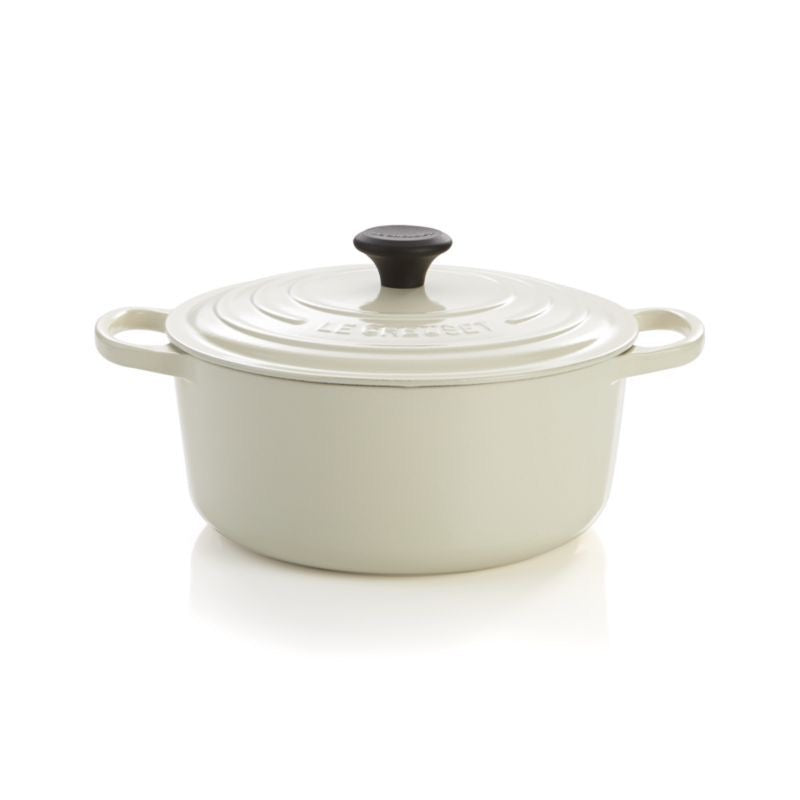Le Creuset Cast Iron Dupe Pot 7-Piece Cream
